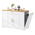 Moasis 53 pouces, îlot de cuisine roulant, armoire de rangement, chariot de cuisine mobile portable