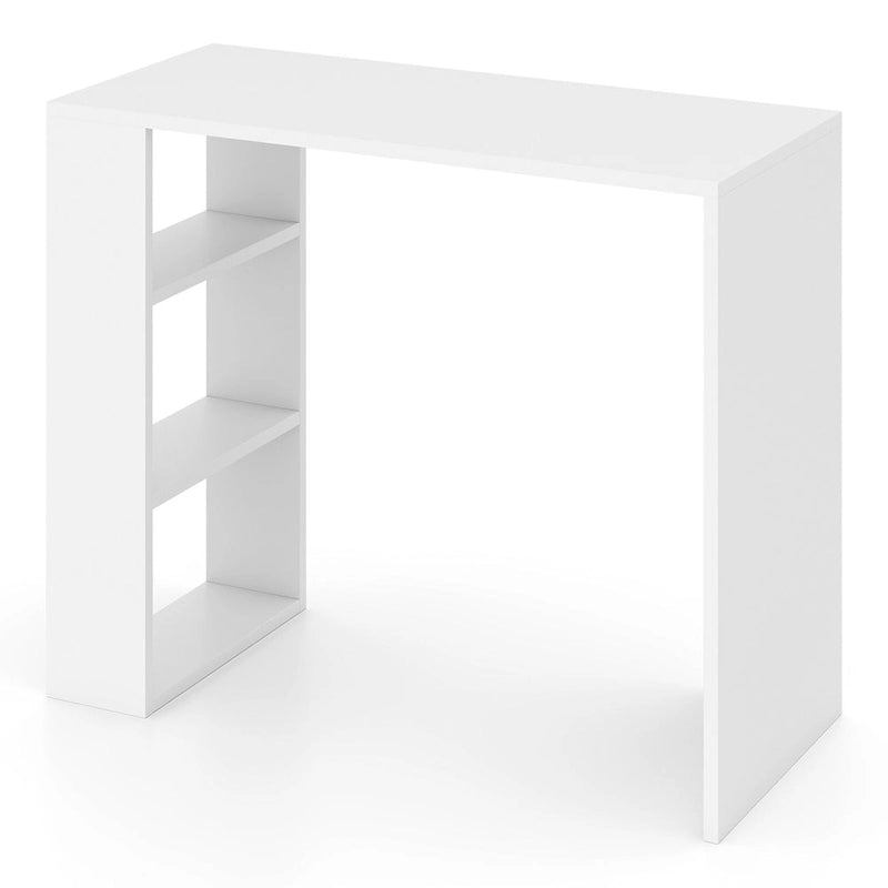 36-Inch Compact Writing Desk with 3 Open Shelves and Anti-Tipping Kit