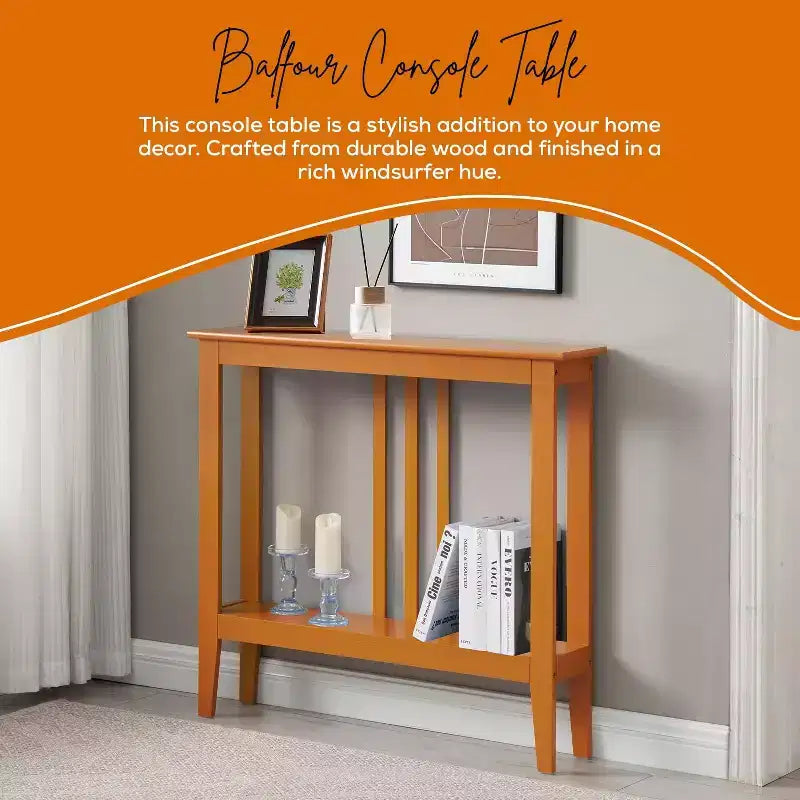Console étroite avec étagères pour entrée, couloir ou salon