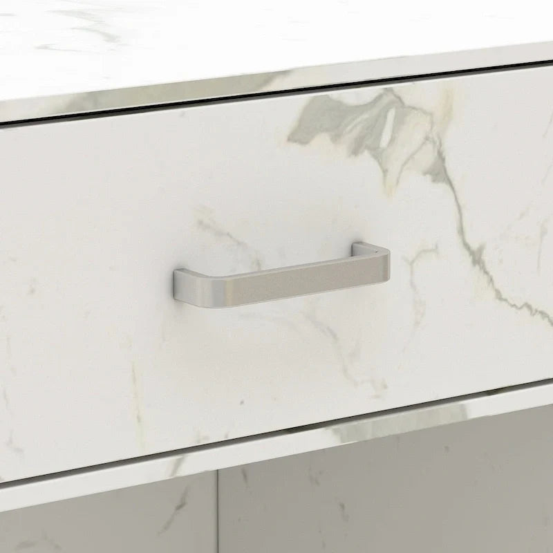 47.2 Comptoir de réception avec rangement verrouillable et table de travail