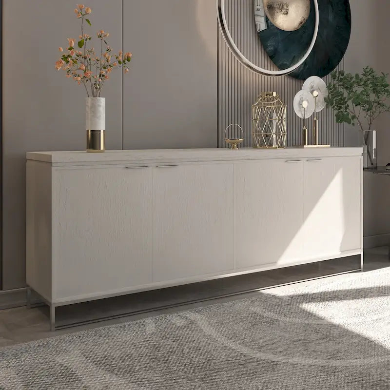 Meuble d'appoint Clihome Furniture en bois à 4 portes