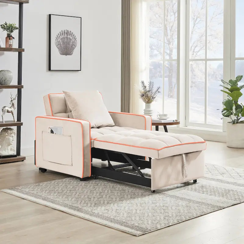 3-in-1 Adjustable Folding Sofa Chair Bed
