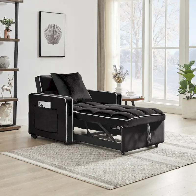 3-in-1 Adjustable Folding Sofa Chair Bed