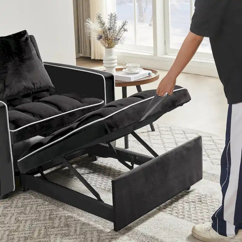 3-in-1 Adjustable Folding Sofa Chair Bed