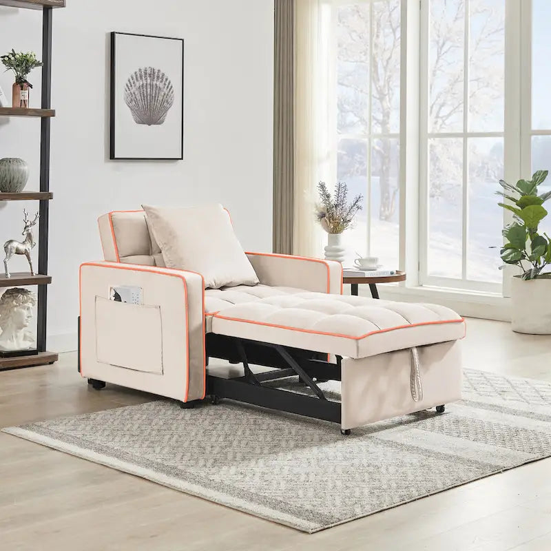 3-in-1 Adjustable Folding Sofa Chair Bed
