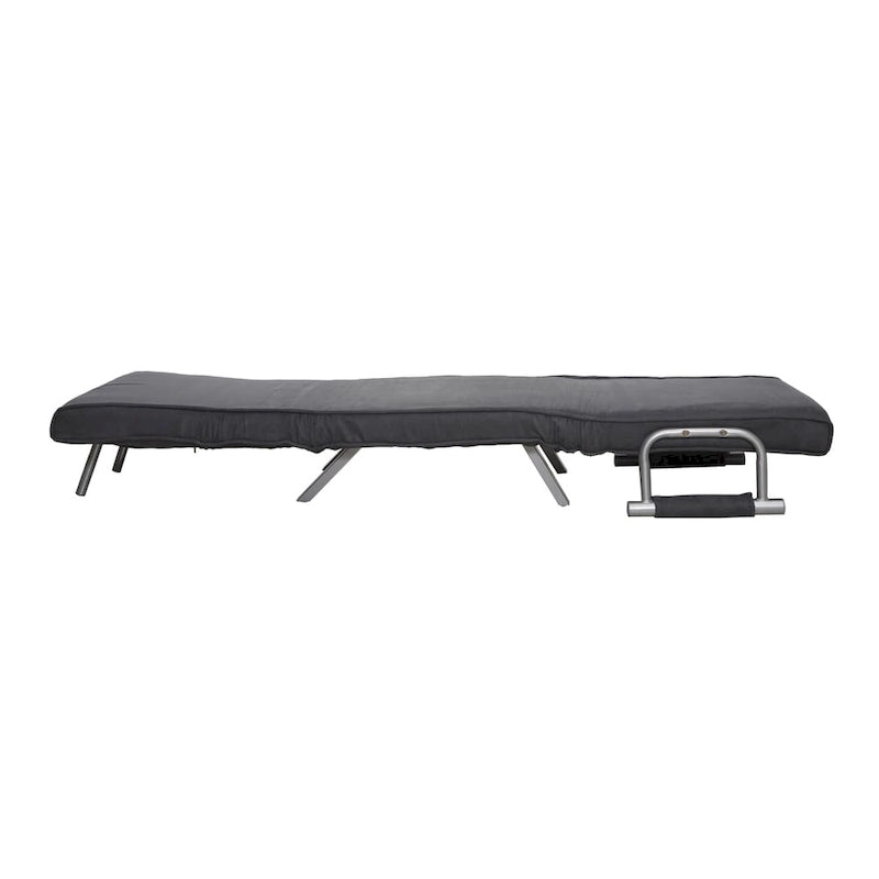 5-Position Folding Sleeper Loveseat with Removable Faux Suede Cover and 2 Pillows