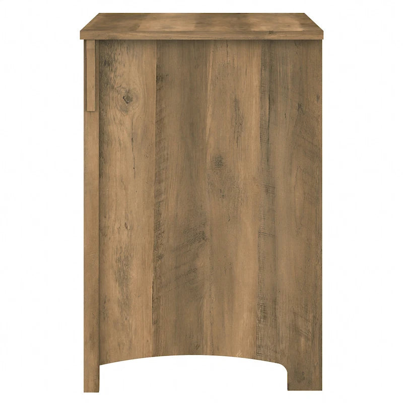 2-Drawer Lateral File Cabinet with Tapered Legs, Ball Bearing Slides and Distressed Finish