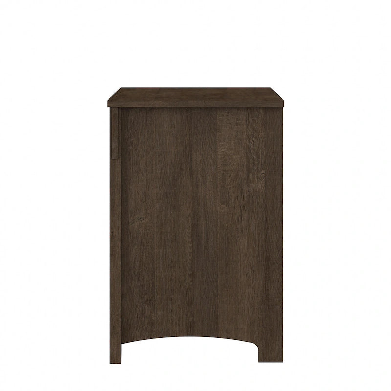 2-Drawer Lateral File Cabinet with Tapered Legs, Ball Bearing Slides and Distressed Finish