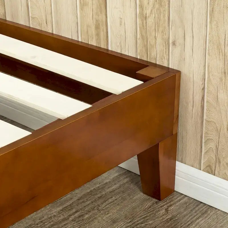 12-Inch Low Profile Wood Twin Platform Bed Frame