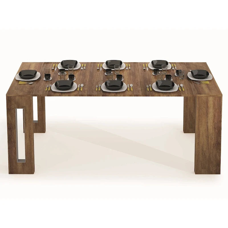 Extendable Console Table – Converts to 8-Seat Dining Table