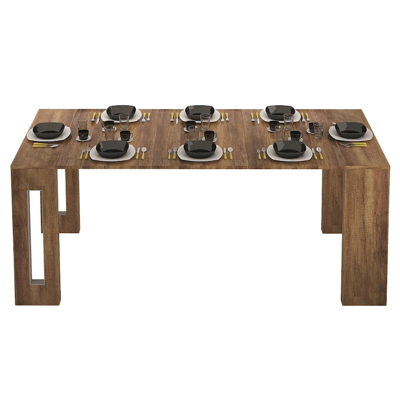 Extendable Console Table – Converts to 8-Seat Dining Table