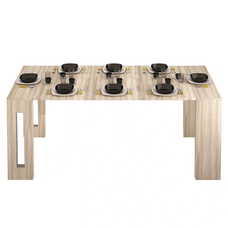 Extendable Console Table – Converts to 8-Seat Dining Table