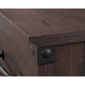 3-Drawer Home Office Desk with File Storage and Wrought Iron Hardware
