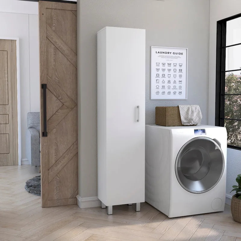 Vintro 71 Meuble de rangement haut 5 étagères Armoire de balais - N/A
