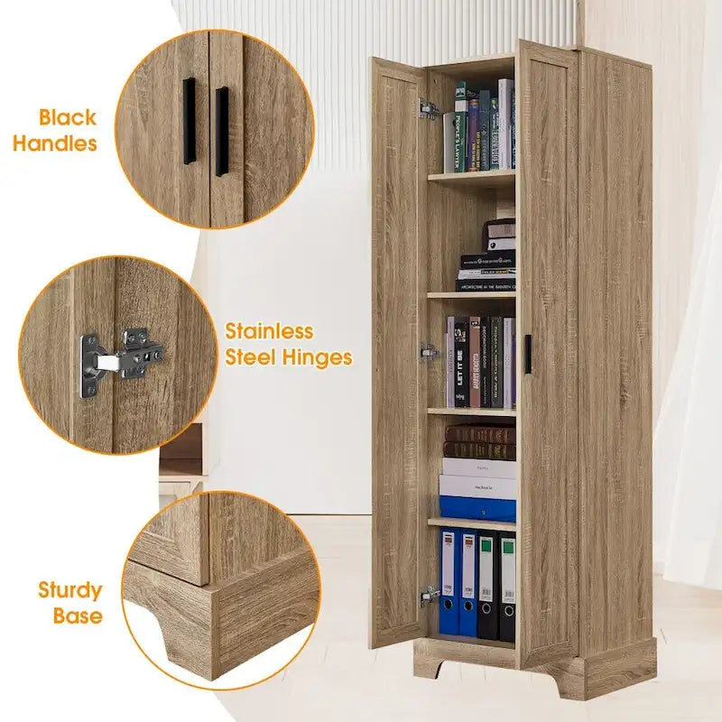 Armoire de rangement à deux portes pour salle de bains