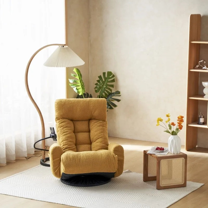 Fauteuil de jeu de sol ergonomique, pivotant et inclinable