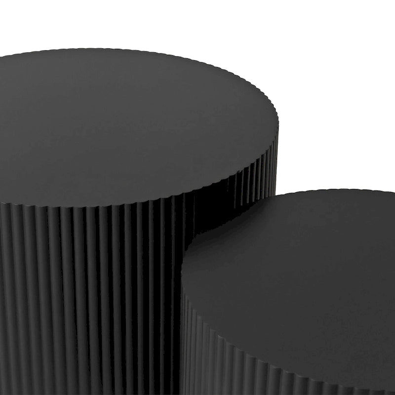Ensemble de tables basses gigognes Wave Stripe