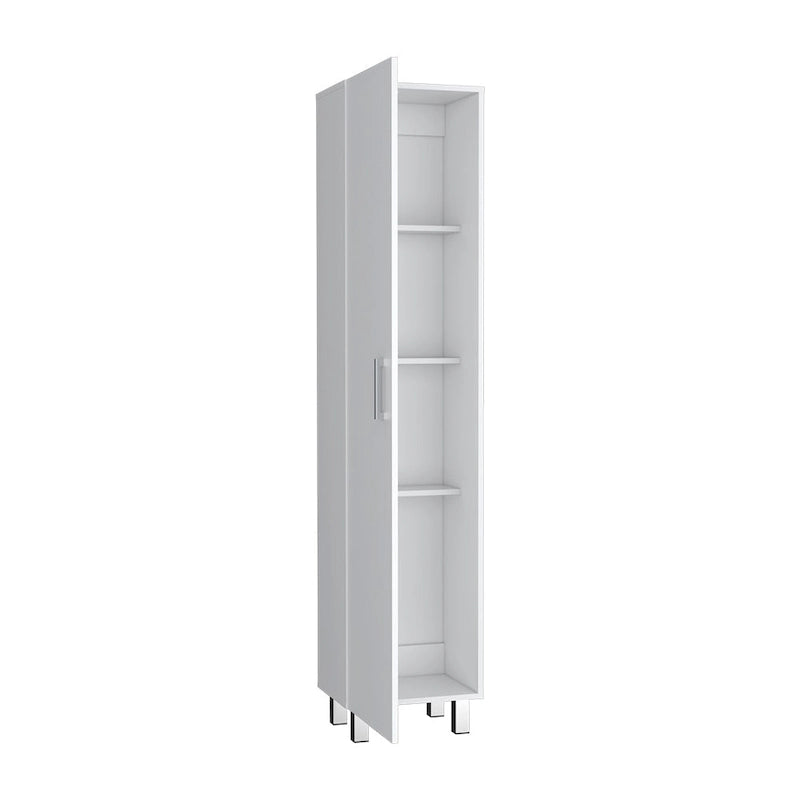 Vintro 71 Meuble de rangement haut 5 étagères Armoire de balais - N/A