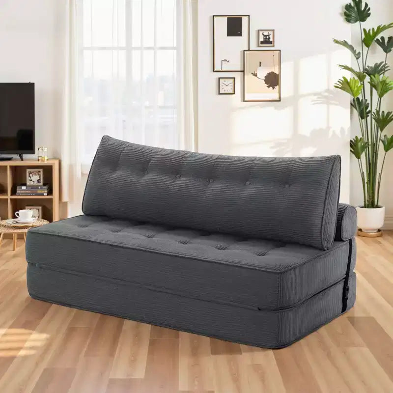 WARMOUNTS Canapé convertible pliant avec dossier réglable, canapé-lit convertible Queen Size pour salon et bureau