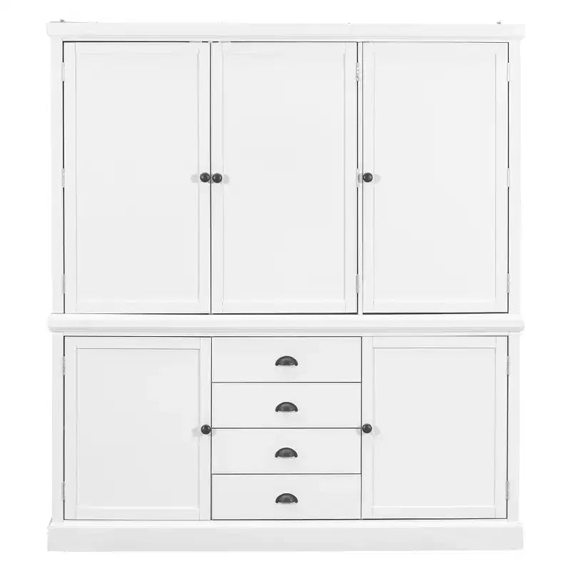 Garde-manger de cuisine autoportant Whisen 73 avec tiroirs et étagères réglables pour le rangement et l'organisation dans la salle à manger ou la cuisine